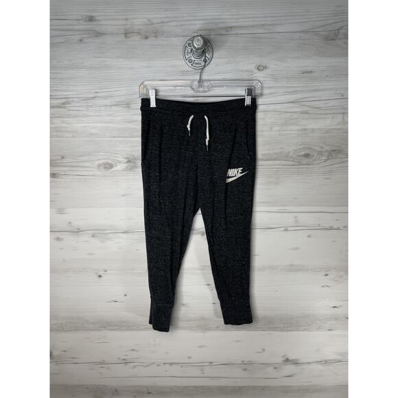Nike Pants Womens XS Charcoal Heather Joggers Sweatpants Swoosh Logo - Picture 1 of 12